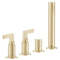 Смеситель для ванны GESSI INCISO с ручным душем в стильном золоте (58043#246) - миниатюра фото 1