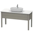 База напольная Duravit Luv с выдвижным ящиком, каменно-серый шелковисто-матовый (LU956109292) - миниатюра фото 1