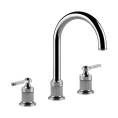 Смеситель для раковины GESSI VENTI20 на 3 отверстия, высота излива 168 мм, с донным клапаном, хром (65015#031) - миниатюра фото 1