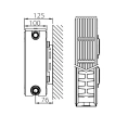 Радиатор стальной панельный Stelrad Compact 22 04 05 с боковым подключением - миниатюра фото 6
