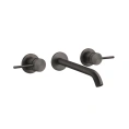 Встраиваемый смеситель для раковины GESSI 316 с изливом 200-180 мм, цвет brushed black metal PVD (54194#707) - миниатюра фото 1