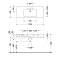 Раковина Duravit Vero для мебели без перелива, с отверстием под смеситель, 1250x490 мм, белый (329120041) - миниатюра фото 4