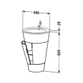 Тумба напольная Duravit Starck 1 600 мм глянцевый черный (S1952004040) - миниатюра фото 2