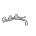 GESSI INCISO Встраиваемый смеситель для раковины на 3 отверстия с изливом 210-190 мм, цвет Finox Brushed Nickel (58090#149) - миниатюра фото 1