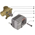 Сервопривод для трехходового смесительного клапана Zeissler 230v 120s 3-х точечный - миниатюра фото 6