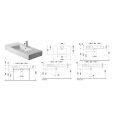 Раковина Duravit Vero для мебели с перел без отв под смеситель 1050x490мм Цвет Черный - миниатюра фото 2