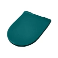 Крышка с сиденьем Artceram FILE 2.0 Slim с системой плавного закрытия, цвет verde foresta/хром (FLA014 43) - миниатюра фото 1