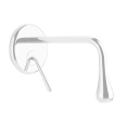 Смеситель для раковины Gessi Goccia встраиваемый, белый, излив 200 мм (33684#279) - миниатюра фото 1