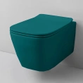 Подвесной унитаз Artceram A16 безободковый, цвет Verde Foresta, с системой крепления (ASV003 43 00) - миниатюра фото 1