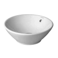 Раковина Duravit Bacino круглая 42 см белая с переливом без отверстия под смеситель (325420000) - миниатюра фото 1