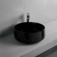 Раковина ArtCeram Cognac 35 см без отверстий, черный матовый (COL004 17 00) - миниатюра фото 1