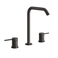 Смеситель для раковины GESSI 316 на 3 отверстия, цвет brushed black metal PVD (54111#707) - миниатюра фото 1