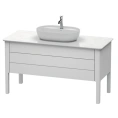 Напольная тумба Duravit Luv с двумя выдвижными ящиками, цвет белый шелковисто-матовый (LU956603636) - миниатюра фото 1