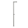 GESSI OUTDOOR напольная душевая стойка для улицы, 1 выход, без ручки и топа, цвет Steel Brushed (63201#239) - миниатюра фото 1