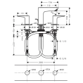 Смеситель для раковины Hansgrohe Talis E 150, 3 отверстия, шлифованная бронза (71733140) - миниатюра фото 2