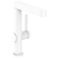 Смеситель для раковины Hansgrohe Finoris — однорычажный, с поворотным изливом и донным клапаном, белый матовый (76060700) - миниатюра фото 1