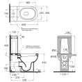 Бачок для моноблока AZZURRA NUVOLA белый (NUV400/MBL bi)) - миниатюра фото 2
