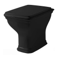 Унитаз напольный Artceram CIVITAS 54×36×42 см со сливом в стену, черный глянцевый (CIV003 03 00 nero) - миниатюра фото 1