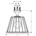 Потолочный душ AX LampShower с подсветкой, дизайн Nendo, хром (26032000) - миниатюра фото 2