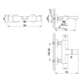 Термостат для ванны с душем Lemark Yeti LM7832C: безопасный контроль температуры воды - миниатюра фото 2