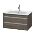 База под раковину Duravit Ketho для ME by Starck, 2 выдвижных ящика, 480x800x475 мм, цвет коричневая сосна (KT642905151) - миниатюра фото 1