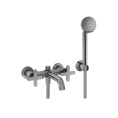 Смеситель для ванны Fantini Icona Classic с ручным душем, настенный, хром (53 02 R015) - миниатюра фото 1