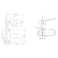 Смеситель для ванны с душем Bravat Pure F6105161C-01 с высоким изливом - миниатюра фото 2
