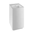 Напольная раковина Gessi Rettangolo 42х42 см матовый белый — 3 отверстия под смеситель, слив в пол - миниатюра фото 1