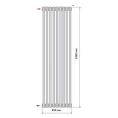 Радиатор стальной трубчатый Purmo Delta Laserline VLO 2180 1800х450 9 секций с нижней подводкой - миниатюра фото 3