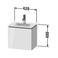 Подвесная тумба Duravit L-Cube White High Gloss 400 мм (LC6133L2222) - миниатюра фото 2
