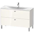 Тумба напольная Duravit Brioso 234412 под раковину, 2 ящика, 685×1220×479 мм, белый глянец (BR451402222) - миниатюра фото 1