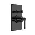 Смеситель GESSI VENTI20 встраиваемый однорычажный с переключателем, черный матовый (65079#299) - миниатюра фото 1
