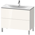 Напольная тумба Duravit L-Cube White High Gloss с 2 ящиками под раковину (LC659802222) - миниатюра фото 1