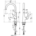 Кухонный смеситель Hansgrohe Talis S M51 однорычажный, цвет под сталь (72810800) - миниатюра фото 2