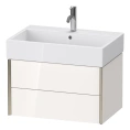 Подвесная тумба Duravit XViu, 2 ящика, белый глянцевый/шампань мат (XV43350B122) - миниатюра фото 1