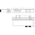 Термостат для душа Gessi Hi-Fi с полкой из черного матового стекла (63022#706) - миниатюра фото 2