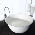 Напольный термостатический смеситель Gessi Goccia для ванны с ручным душем в хроме (24978#031) - миниатюра фото 1