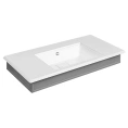 Накладная раковина-консоль Gessi Eleganza 110х52 см белый RAL с переливом - миниатюра фото 1