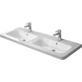 Двойная раковина Duravit DuraStyle 1300 мм с переливом и тремя отверстиями под смеситель (2338130030) - миниатюра фото 1