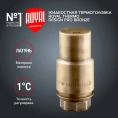 Термоголовка жидкостная Royal Thermo Design PRO М30х1,5 бронза, RTO 07.0013, НС-1446824 - миниатюра фото 2