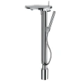Смеситель для ванны Laufen Kartell напольный с ручным душем, хром (3.2133.1.004.121.1) - миниатюра фото 1