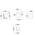 Полупьедестал Duravit Darling New 180x230 мм, белый (858260000) - миниатюра фото 3