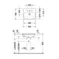 Встраиваемая раковина Duravit DuraStyle 550x455 мм с отверстием под смеситель (375550000) - миниатюра фото 2