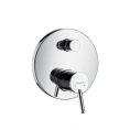 Смеситель для ванны Hansgrohe Talis S — встраиваемый с вакуумным переключателем, хром (32475000) - миниатюра фото 1
