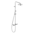 Душевая колонна Duravit B.1 с термостатом, верхним душем и штангой в хроме (B14280008010) - миниатюра фото 1