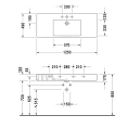 Раковина Duravit Vero для мебели без перелива и отверстия под смеситель 1250x490 мм белого цвета (329120070) - миниатюра фото 4