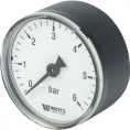 Манометр аксиальный 50 мм 1/4, 0-6 бар Watts F+R100 - миниатюра фото 1
