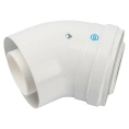 Элемент дымохода конденсационного Stout угол 45 градусов DN60/100 м/п PP-FE SCA-8610-000045 - миниатюра фото 1