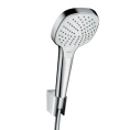 Душевой набор HG Croma Select E: 4 режима, ручной душ 110 см, держатель, шланг 1,6 м (белый/хром) (26413400) - миниатюра фото 1
