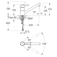 Стильный смеситель Grohe Concetto 32659001 для вашей кухни - миниатюра фото 2
